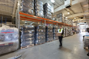 The new warehouse has 15,000 square feet of space